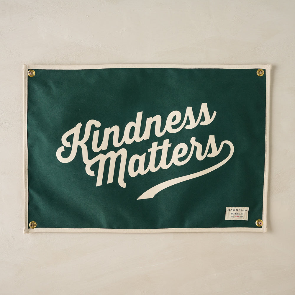 "Kindness Matters" Canvas Flag