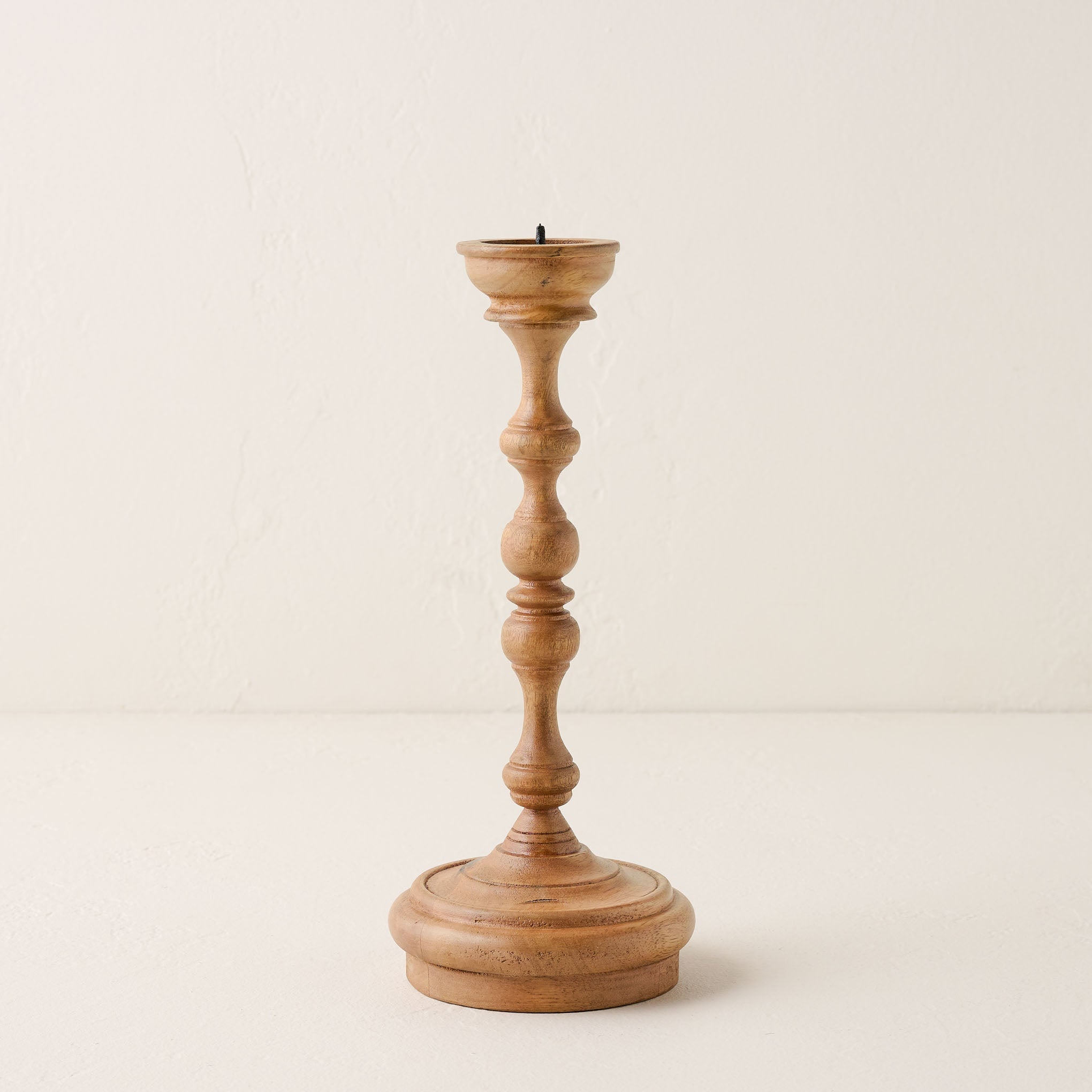 Turned Wood Taper Holder