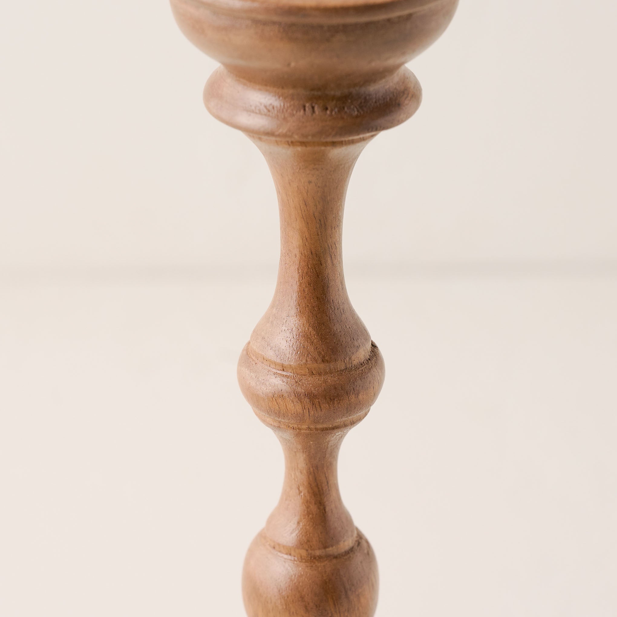 Turned Wood Taper Holder