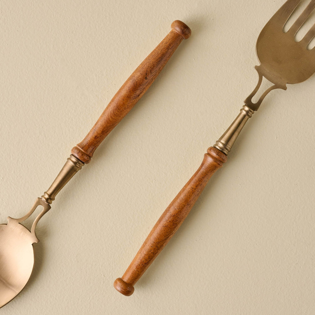 Antiqued Wood Serving Set