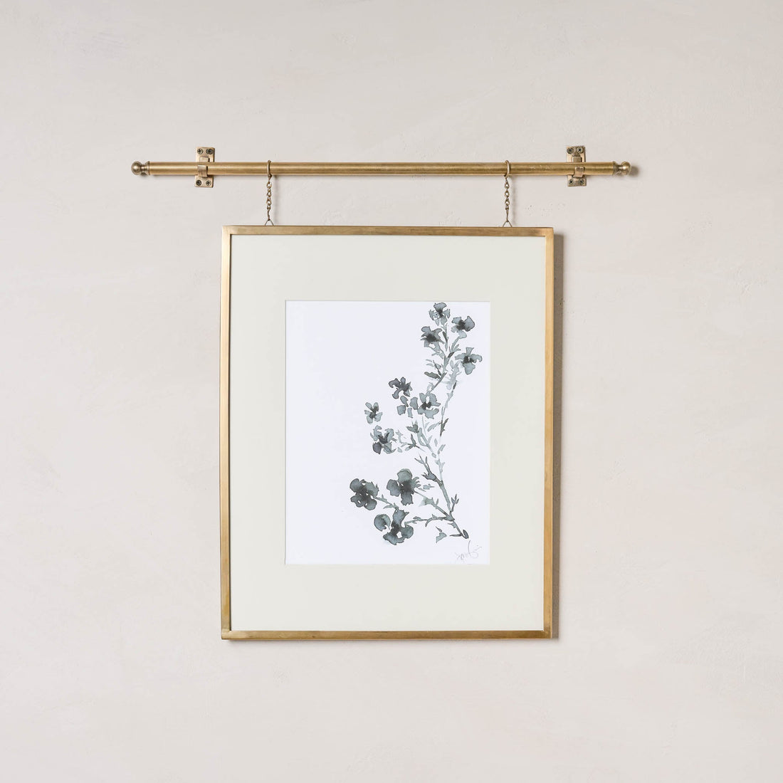 Colleen Brass Rail Picture Frame