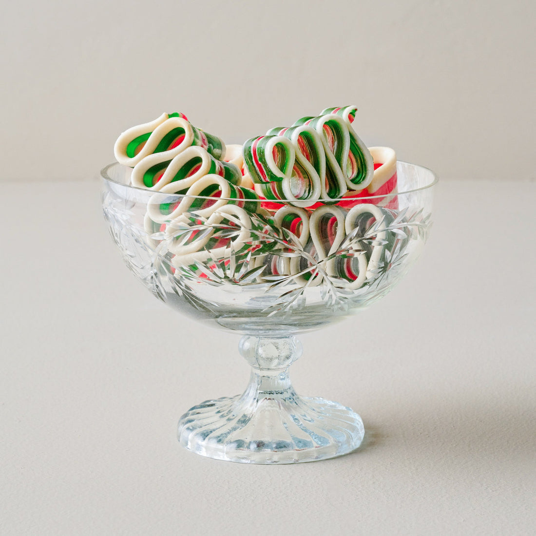 Vivian Cut Glass Pedestal Bowl