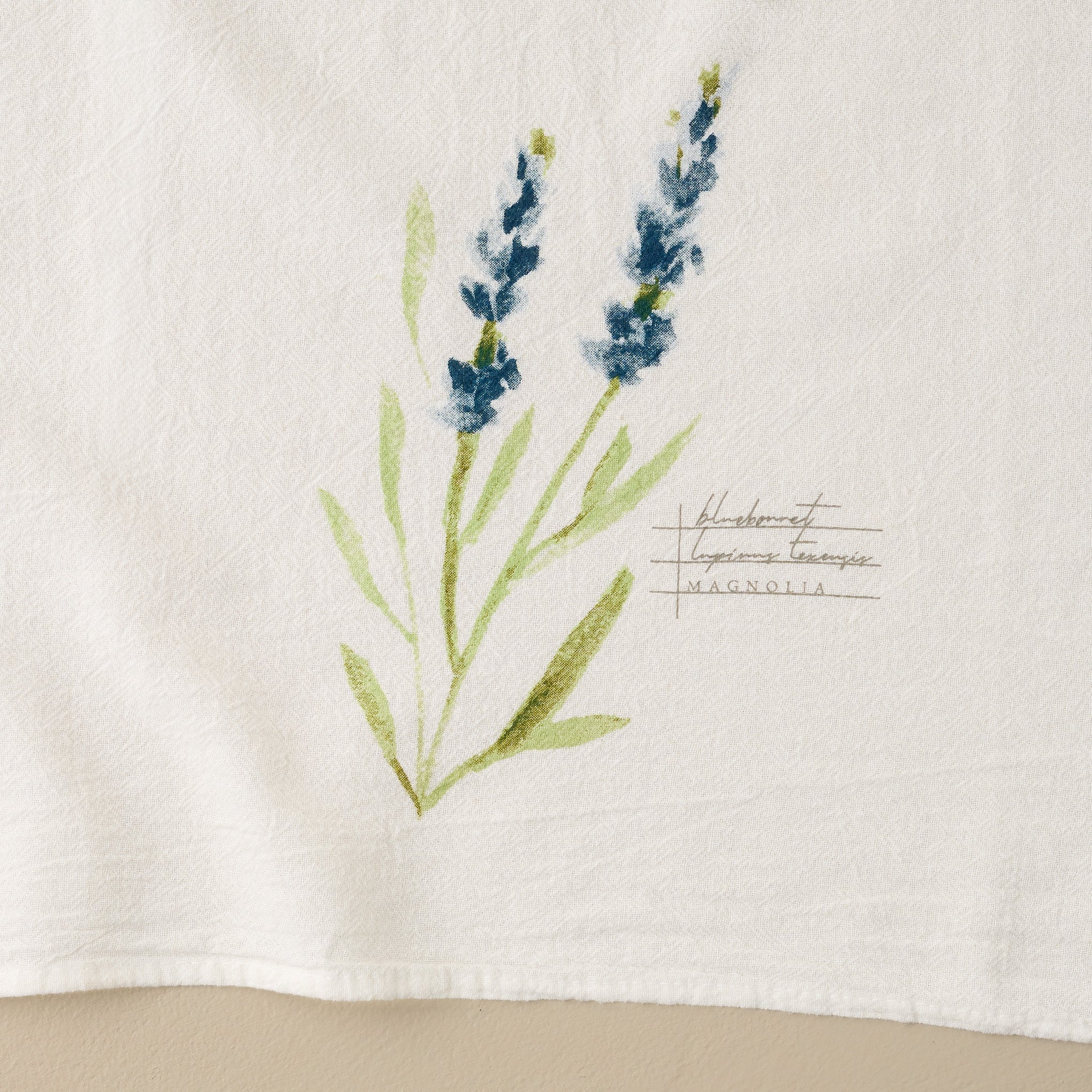 Magnolia Bluebonnet Tea Towel
