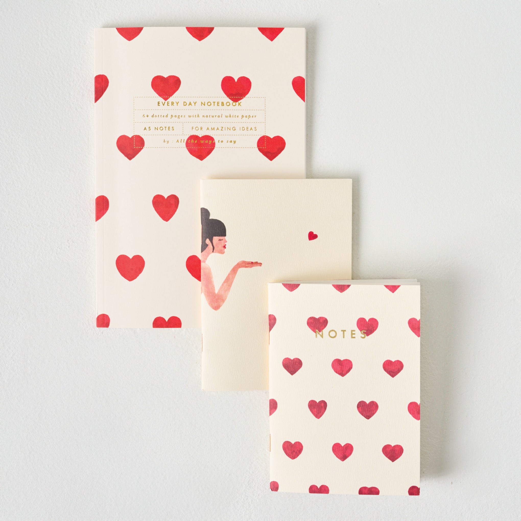 A5 Heart Notebook